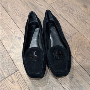 Tory Burch Black Suede Flats